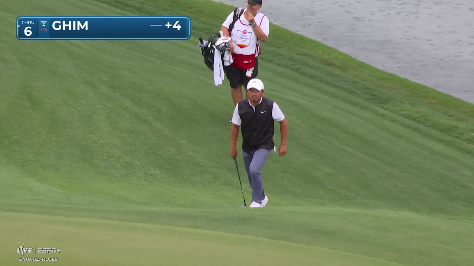 Doug Ghim holes flop shot for impressive birdie at Houston Open