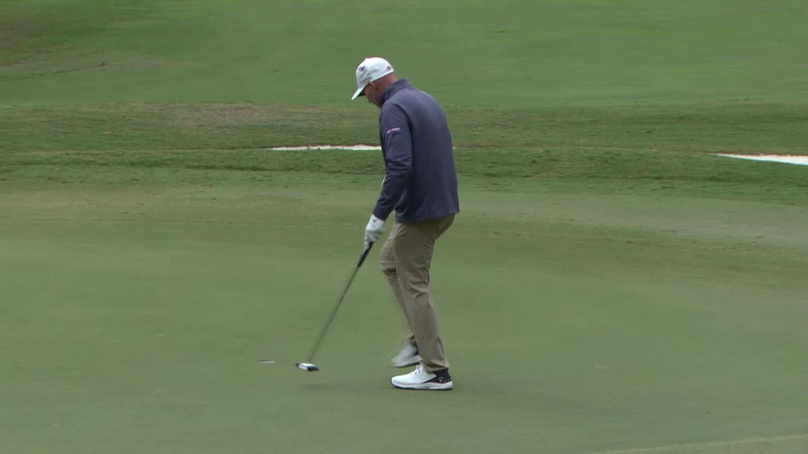 Tommy Gainey makes birdie on No. 12 at Simmons Bank Championship