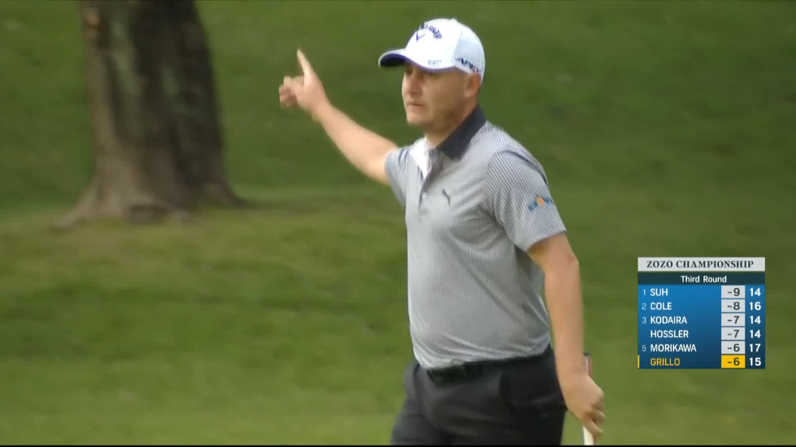 Emiliano Grillo buries long putt from fringe for birdie at ZOZO CHAMPIONSHIP