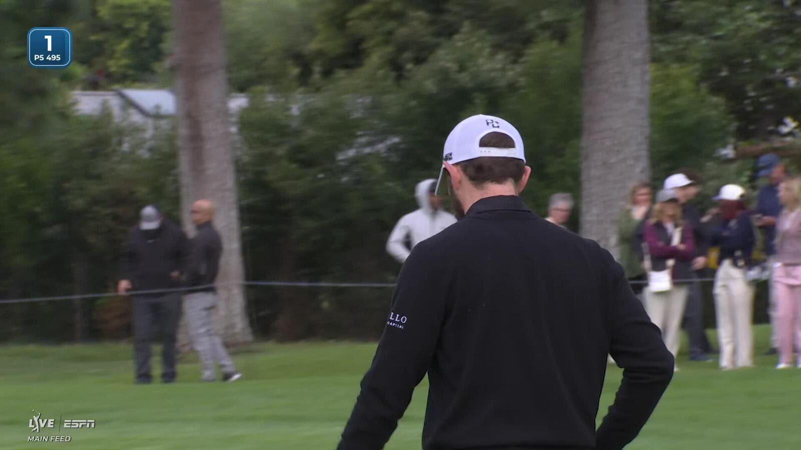 Patrick Cantlay rolls in 5-foot birdie putt on No. 1 at The Genesis
