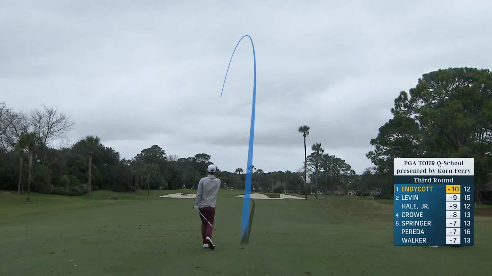 Harrison Endycott throws a dart to yield birdie at PGA TOUR Q-School