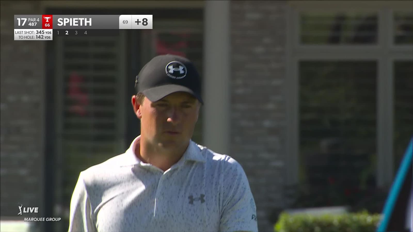Jordan Spieth sinks a 19-foot birdie putt at FedEx St. Jude
