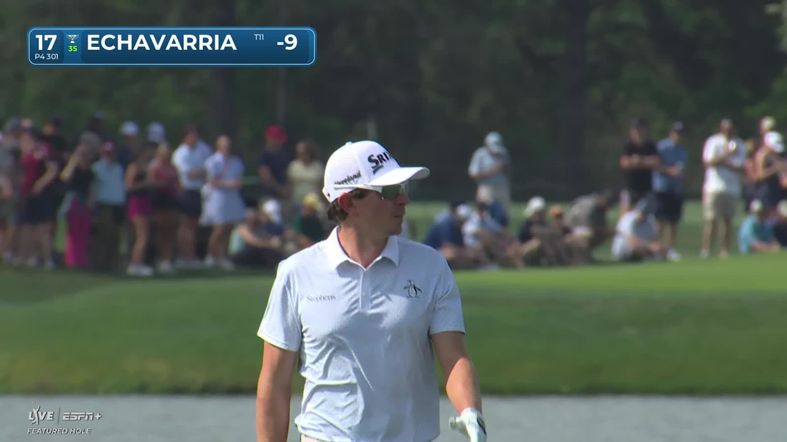 Nico Echavarria makes birdie on No. 17 at Houston Open