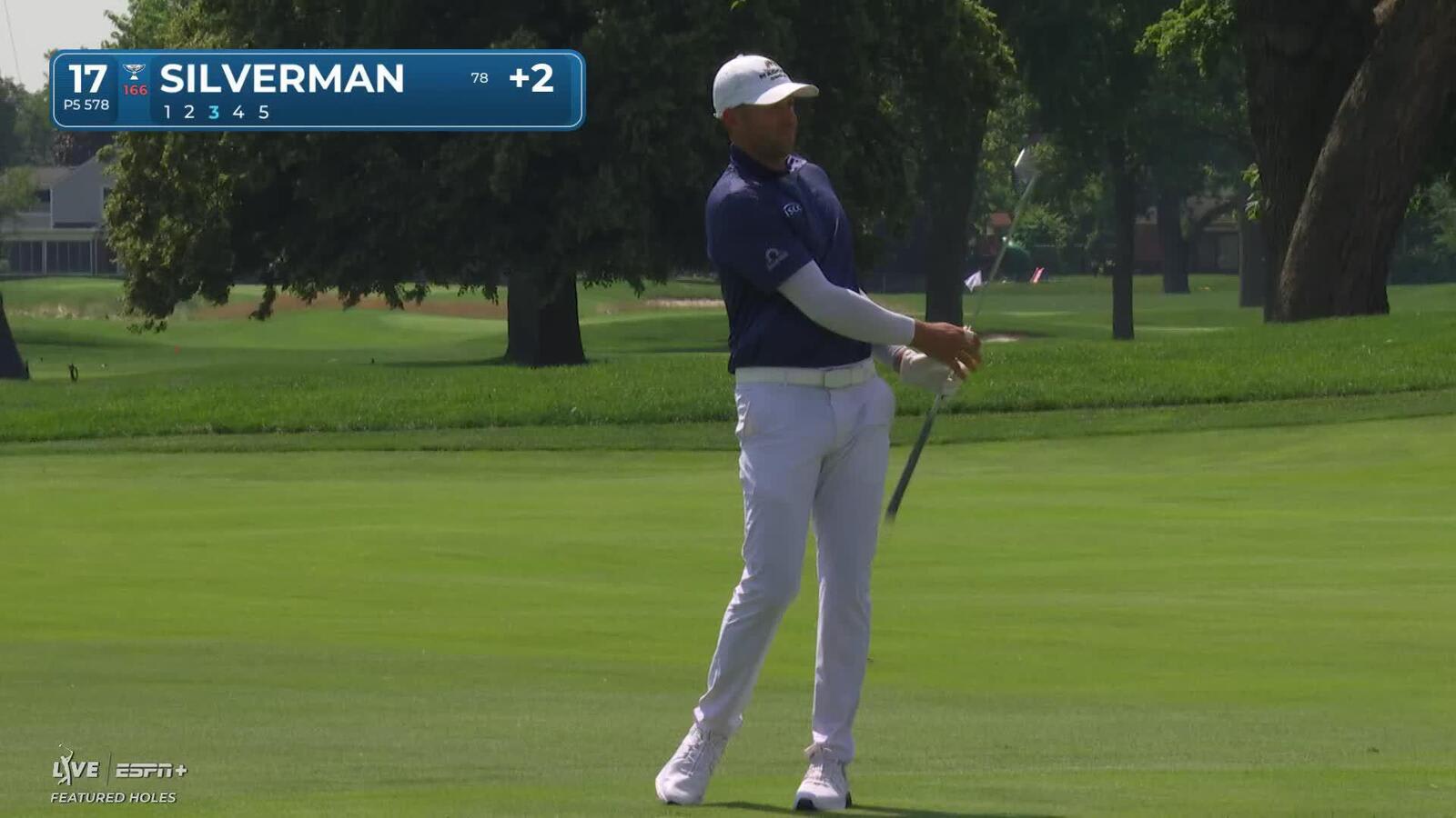 Ben Silverman makes birdie on No. 17 at Rocket Classic