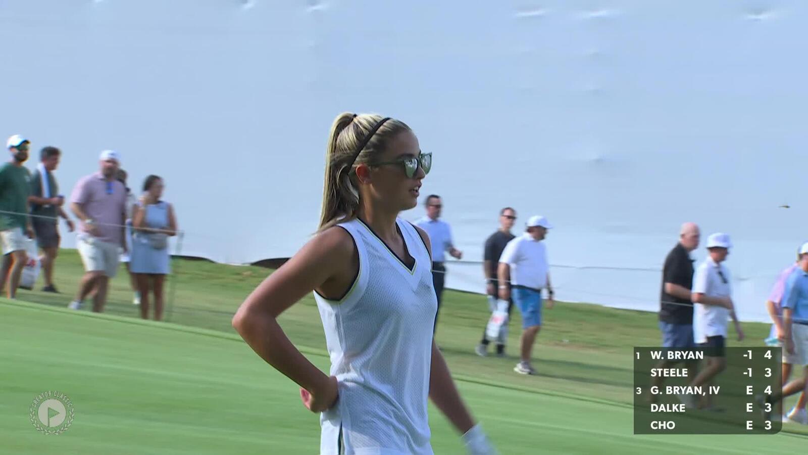 Gabby GolfGirl reaches in two to set up birdie at Creator Classic