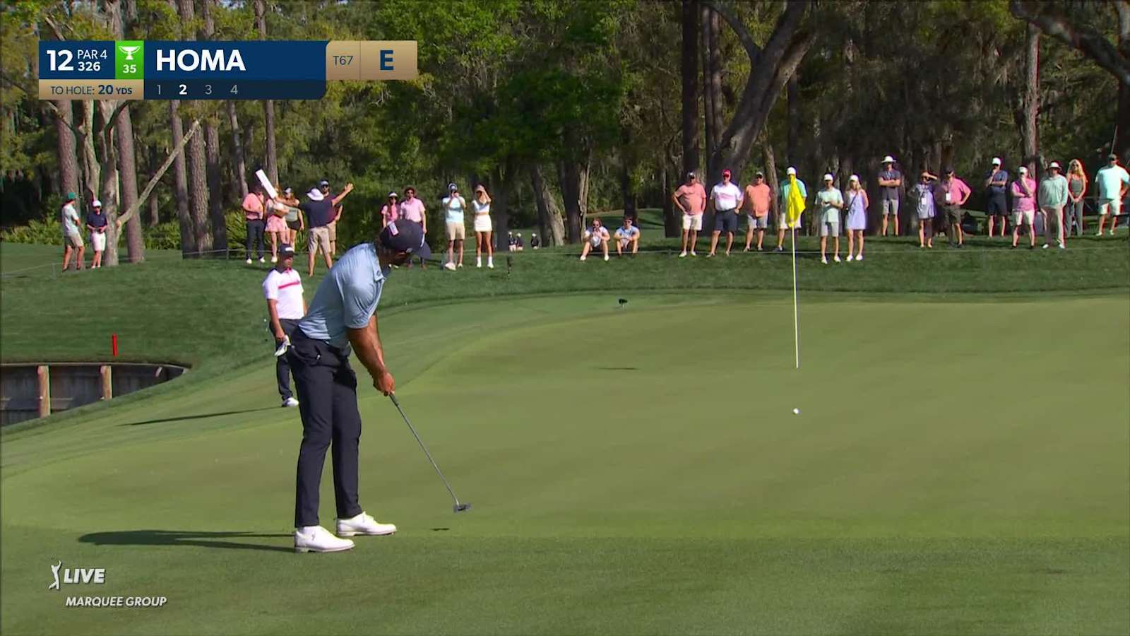 Max Homa makes birdie on No. 12 at THE PLAYERS