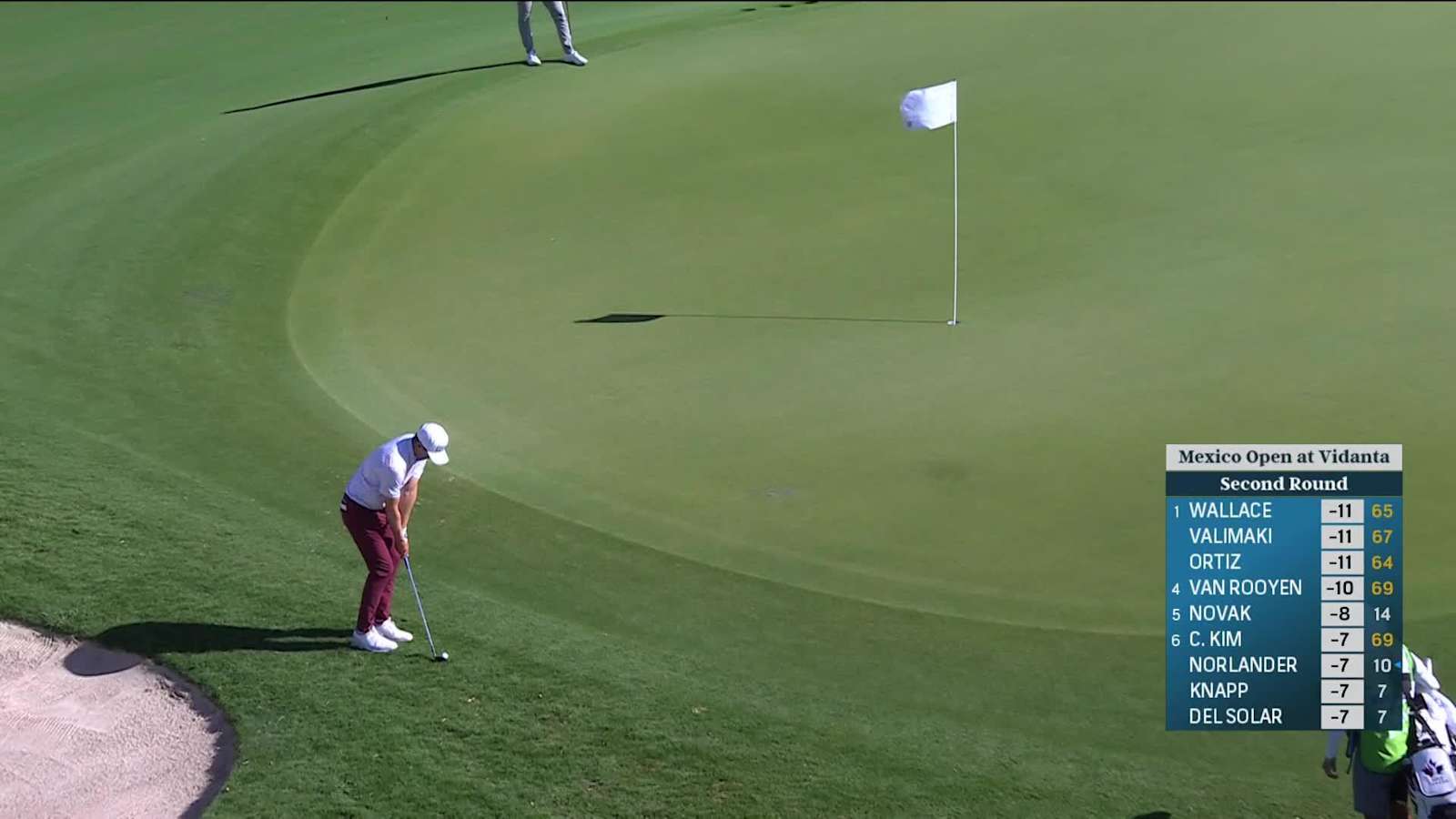 Mackenzie Hughes chips in for birdie at Mexico Open