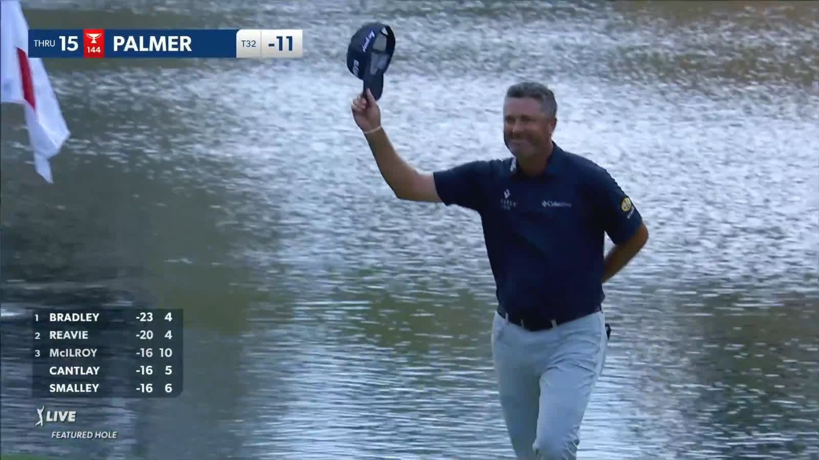 Ryan Palmer buries 43-footer for birdie at Travelers