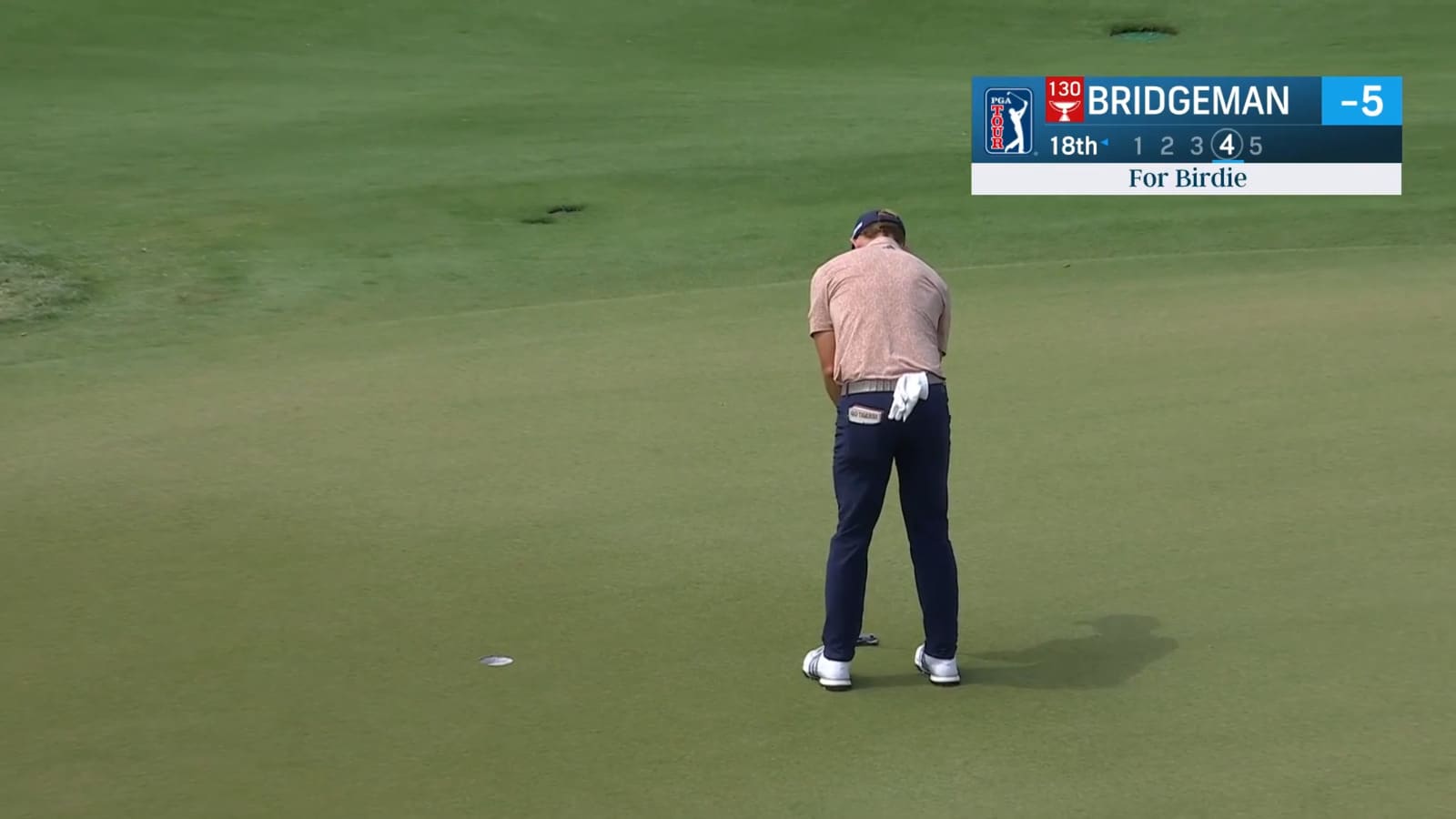 Jacob Bridgeman cards birdie at Mexico Open