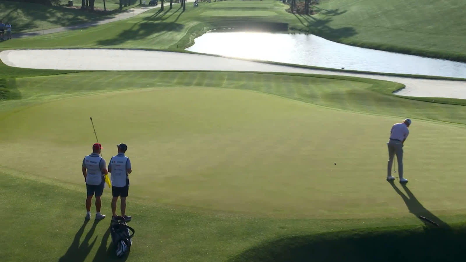 Danny Walker drains a 44-foot birdie putt at THE PLAYERS