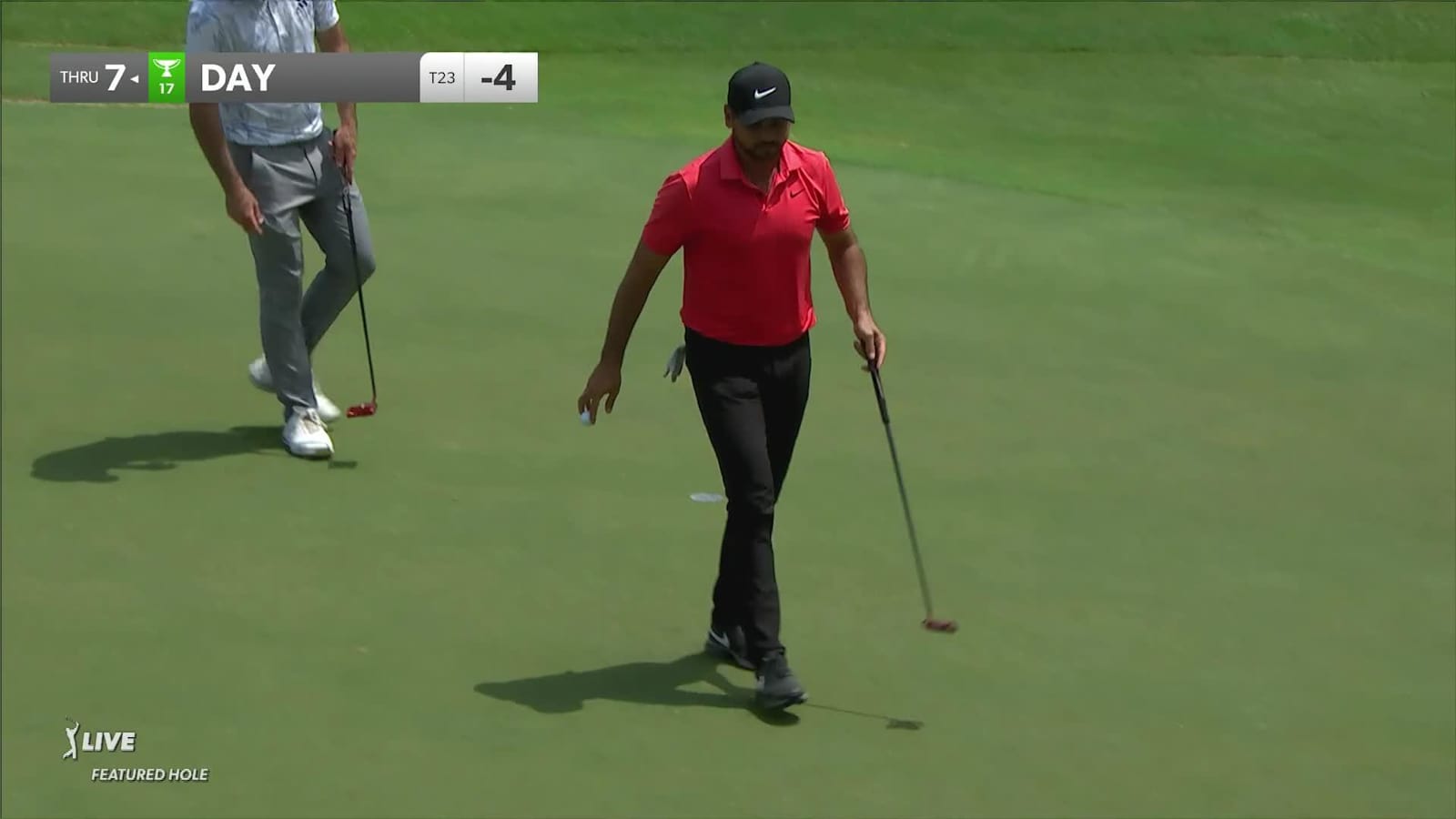 Jason Day makes birdie on No. 16 at FedEx St. Jude