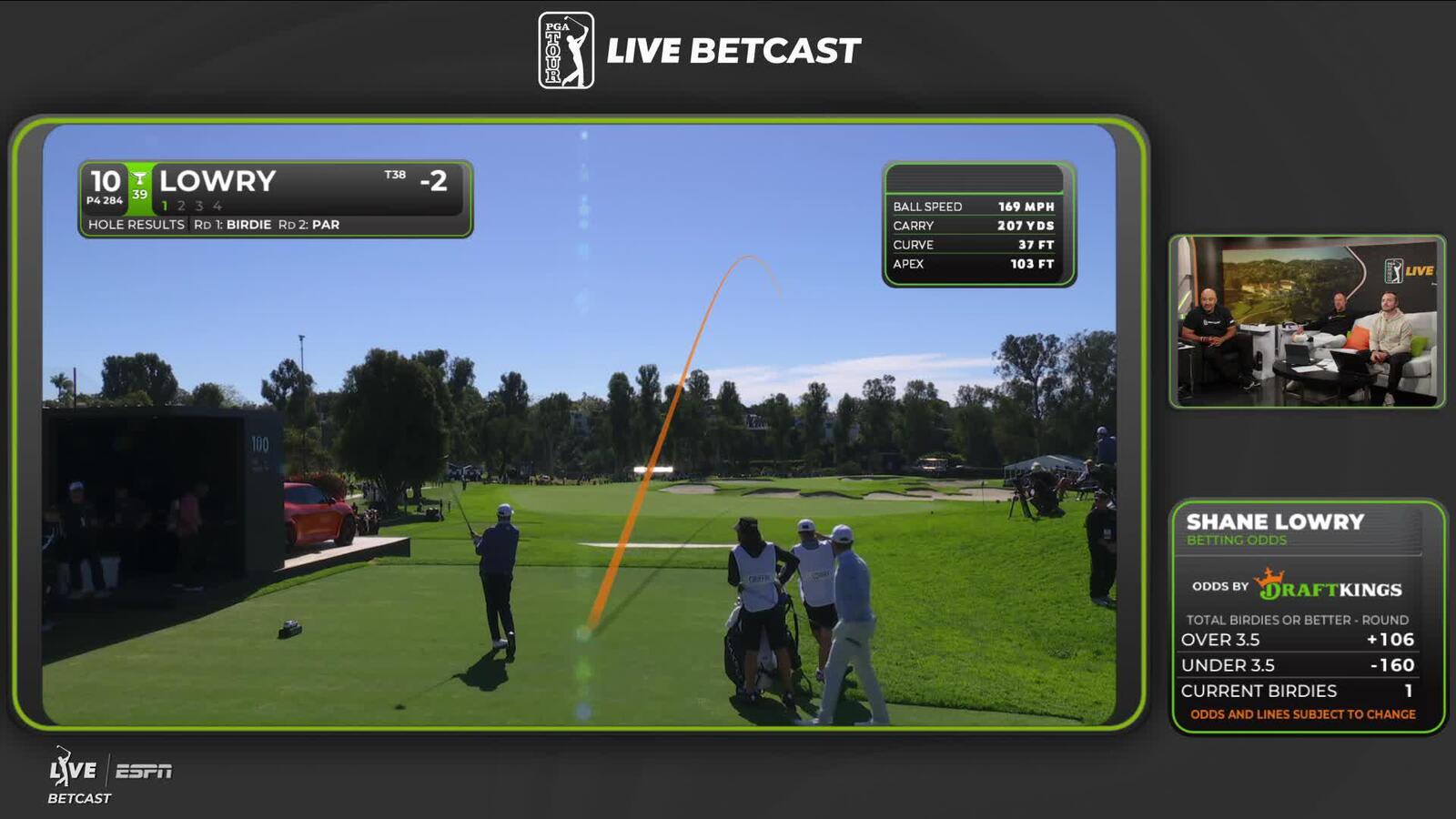 Shane Lowry taps in from 1 foot for birdie on No. 10 at The Genesis