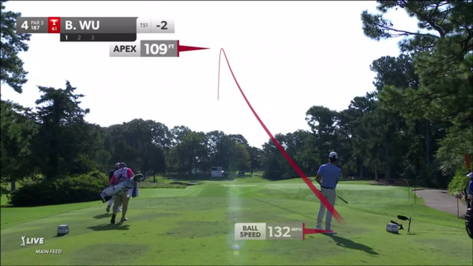 Brandon Wu uses nice tee shot to set up birdie at FedEx St. Jude