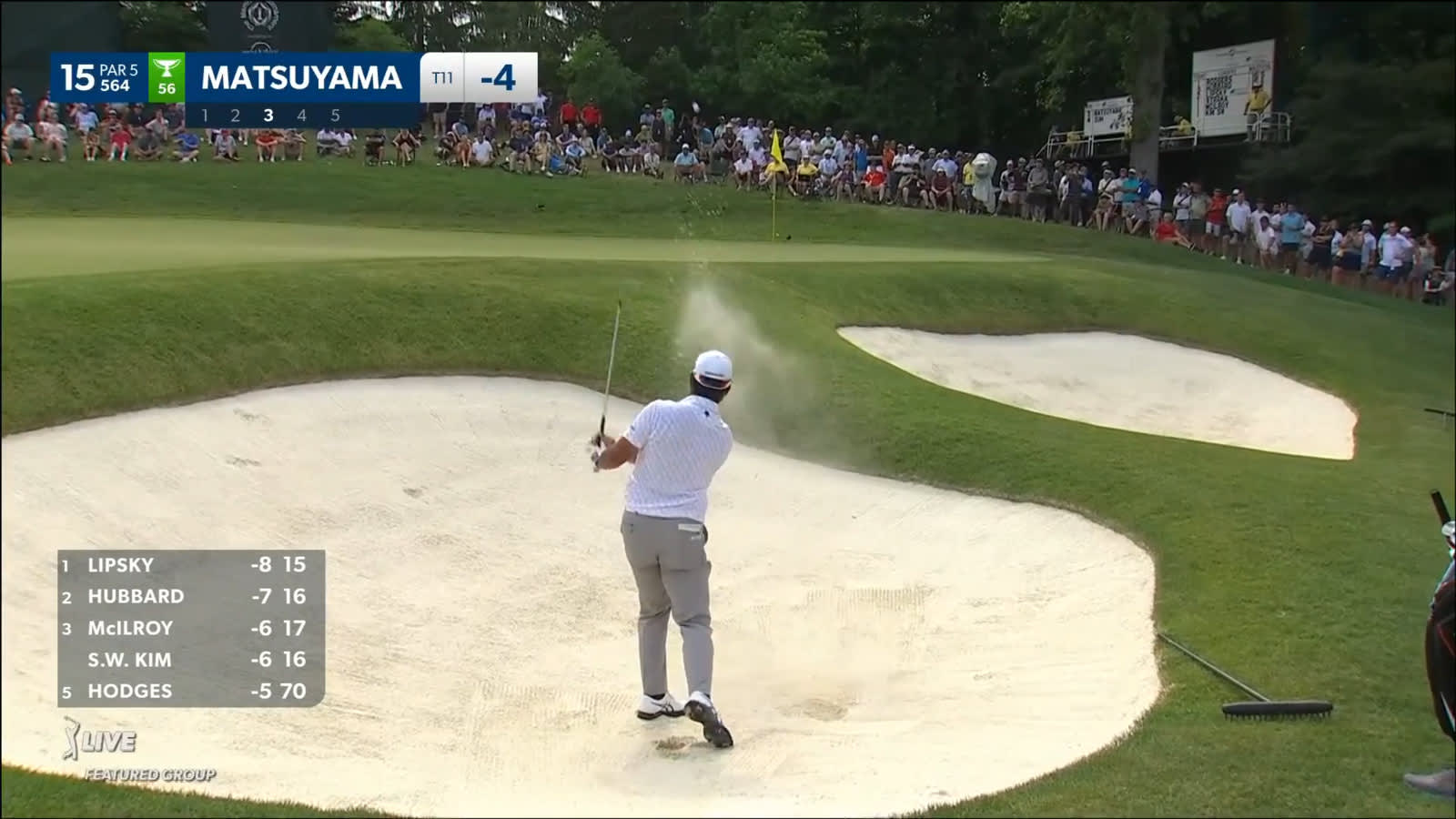 Hideki Matsuyama's bunker play leads to birdie at the Memorial