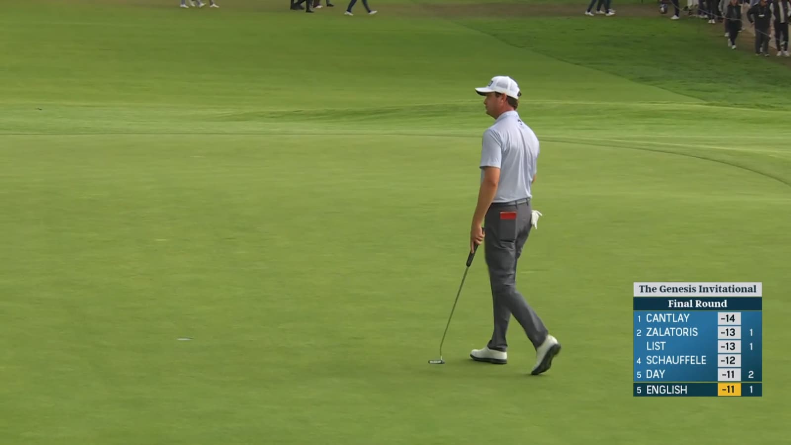 Harris English cards back-to-back birdies on No. 2 at Genesis