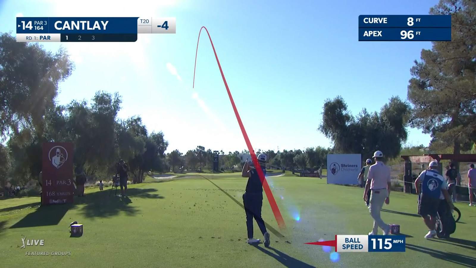 Patrick Cantlay throws a dart to set up birdie at Shriners Children's Open