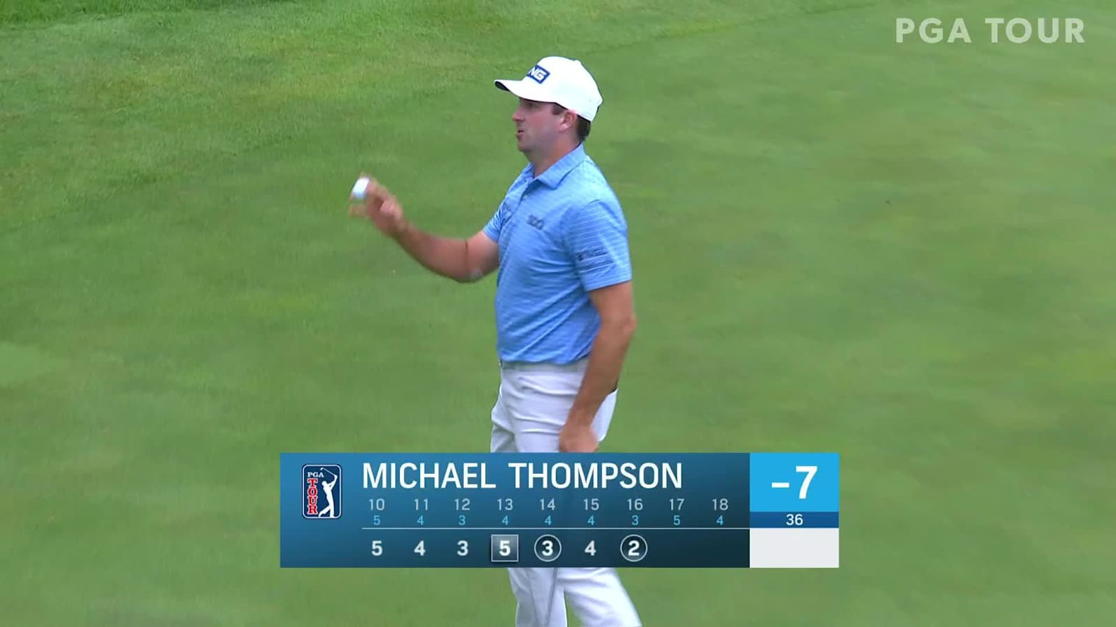 Michael Thompson nearly aces No. 16 at John Deere