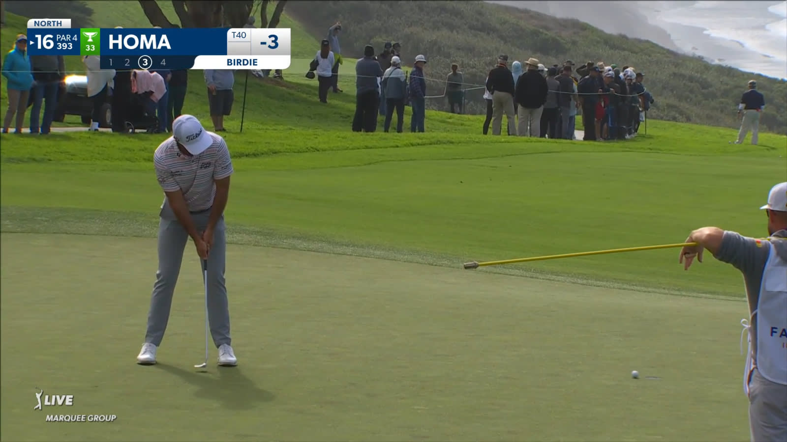 Max Homa makes birdie on No. 16 at Farmers