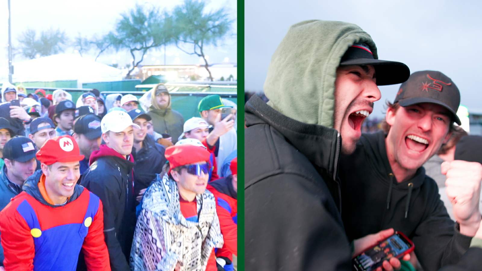 The Breakfast Club battles the elements to kickoff Saturday at 2024 WM Phoenix Open