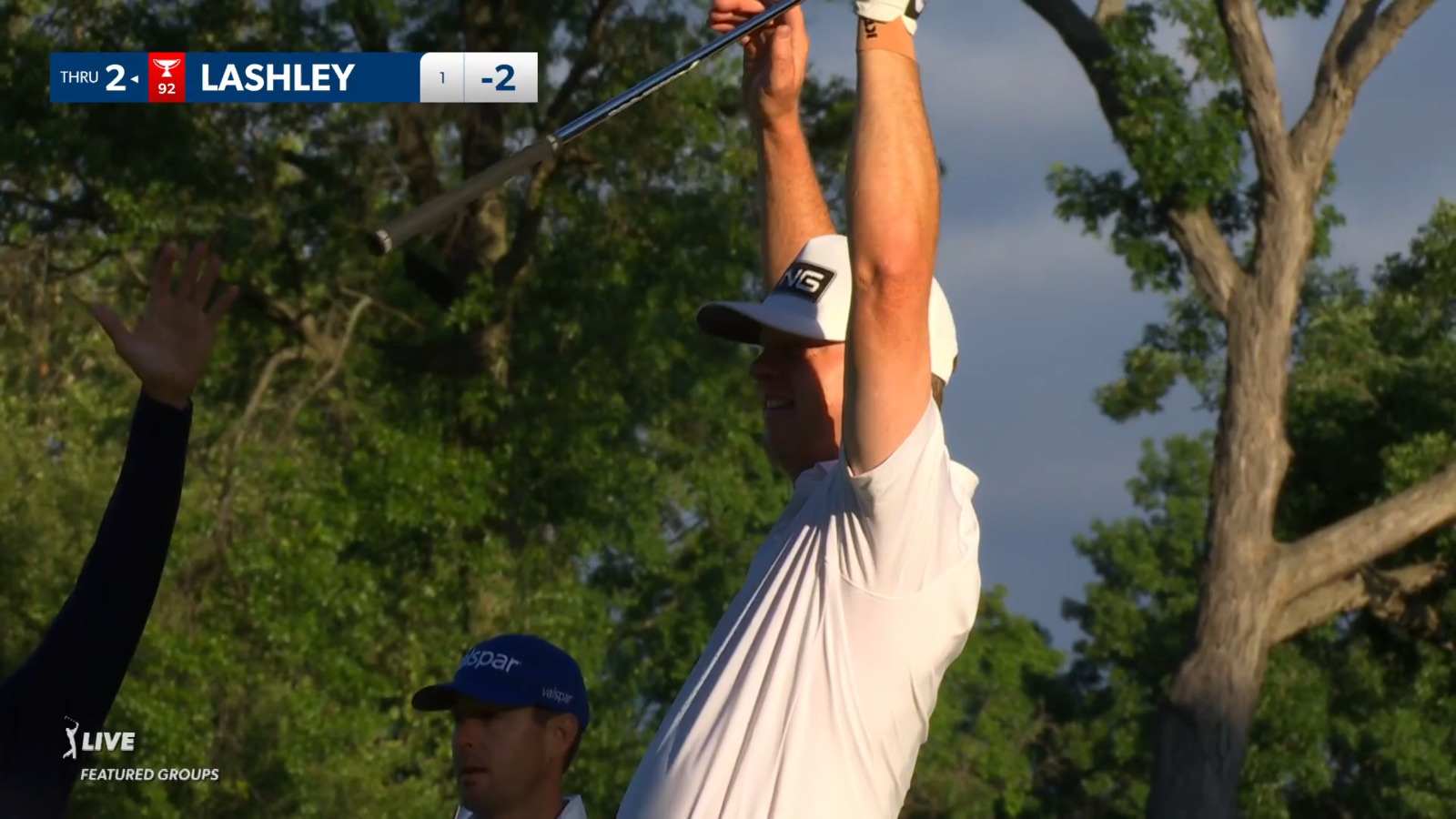 Nate Lashley makes a hole-in-one with lucky bounce at Rocket Mortgage