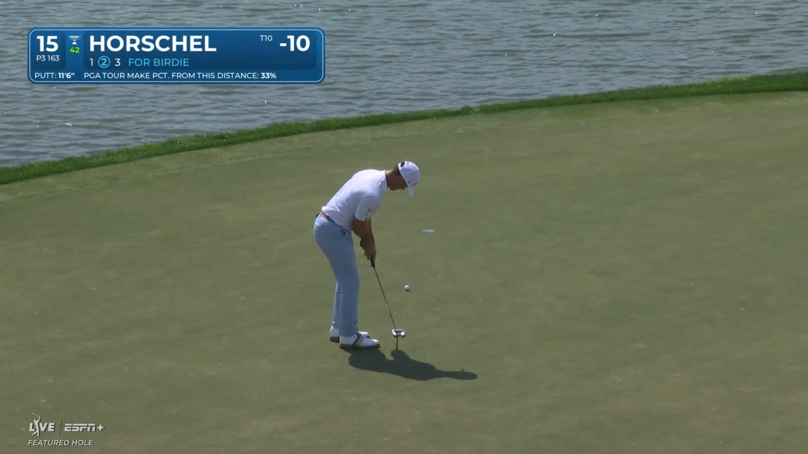 Billy Horschel drops in 11-foot birdie putt at Cognizant Classic
