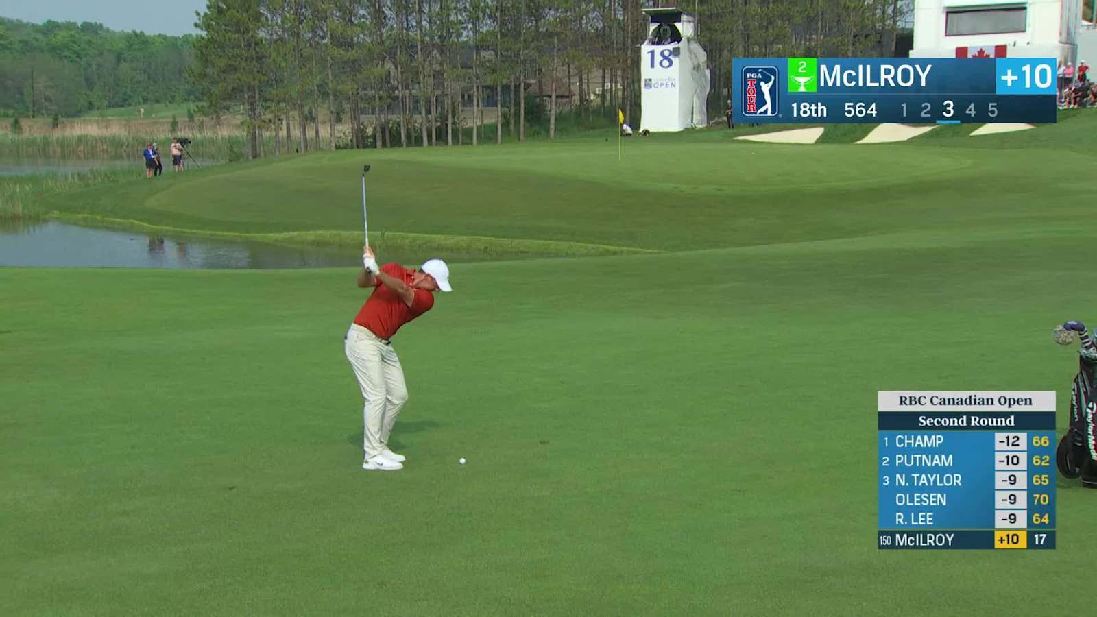 Rory McIlroy makes birdie on No. 18 at RBC Canadian