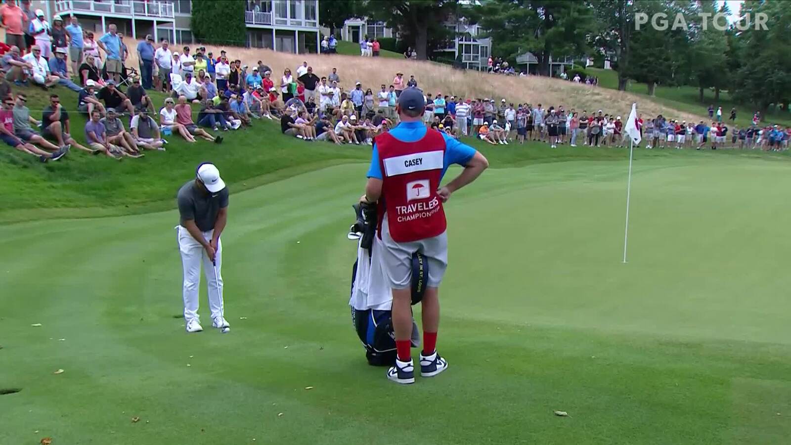 Paul Casey’s 21-foot birdie putt at Travelers