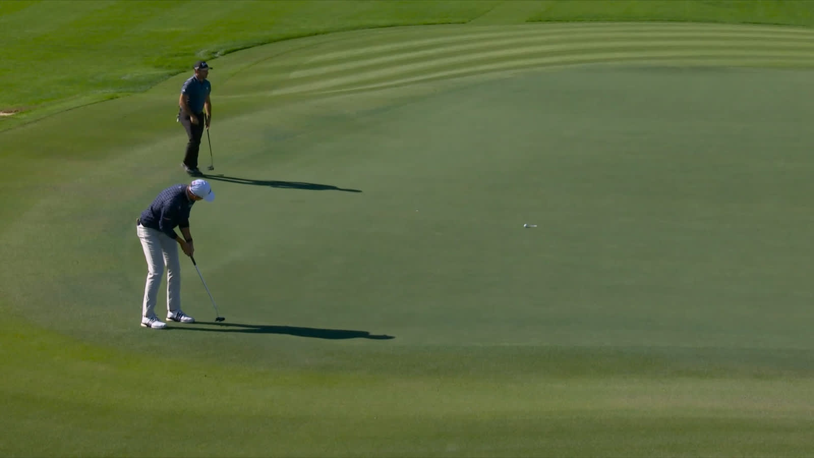 Adrien Dumont de Chassart drops in birdie putt at The RSM Classic