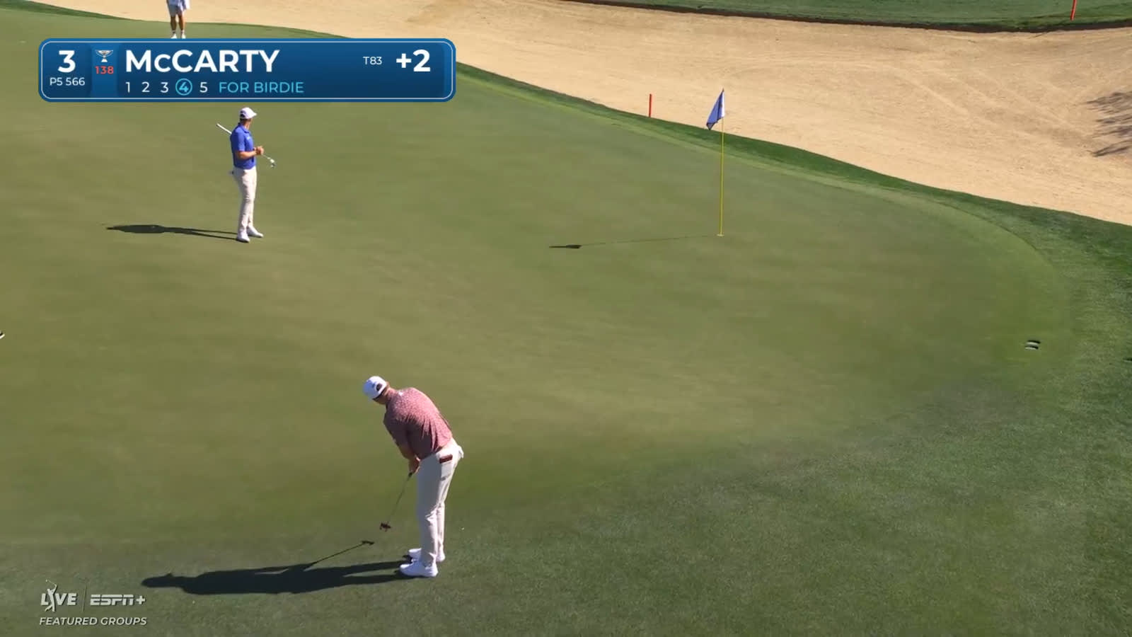 Matt McCarty holes 41-footer for birdie at WM Phoenix Open