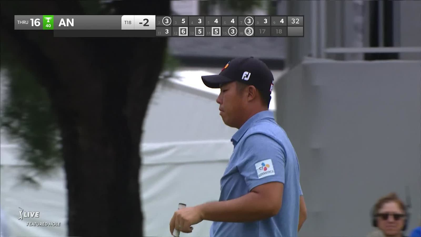 Byeong Hun An makes eagle on No. 16 at FedEx St. Jude