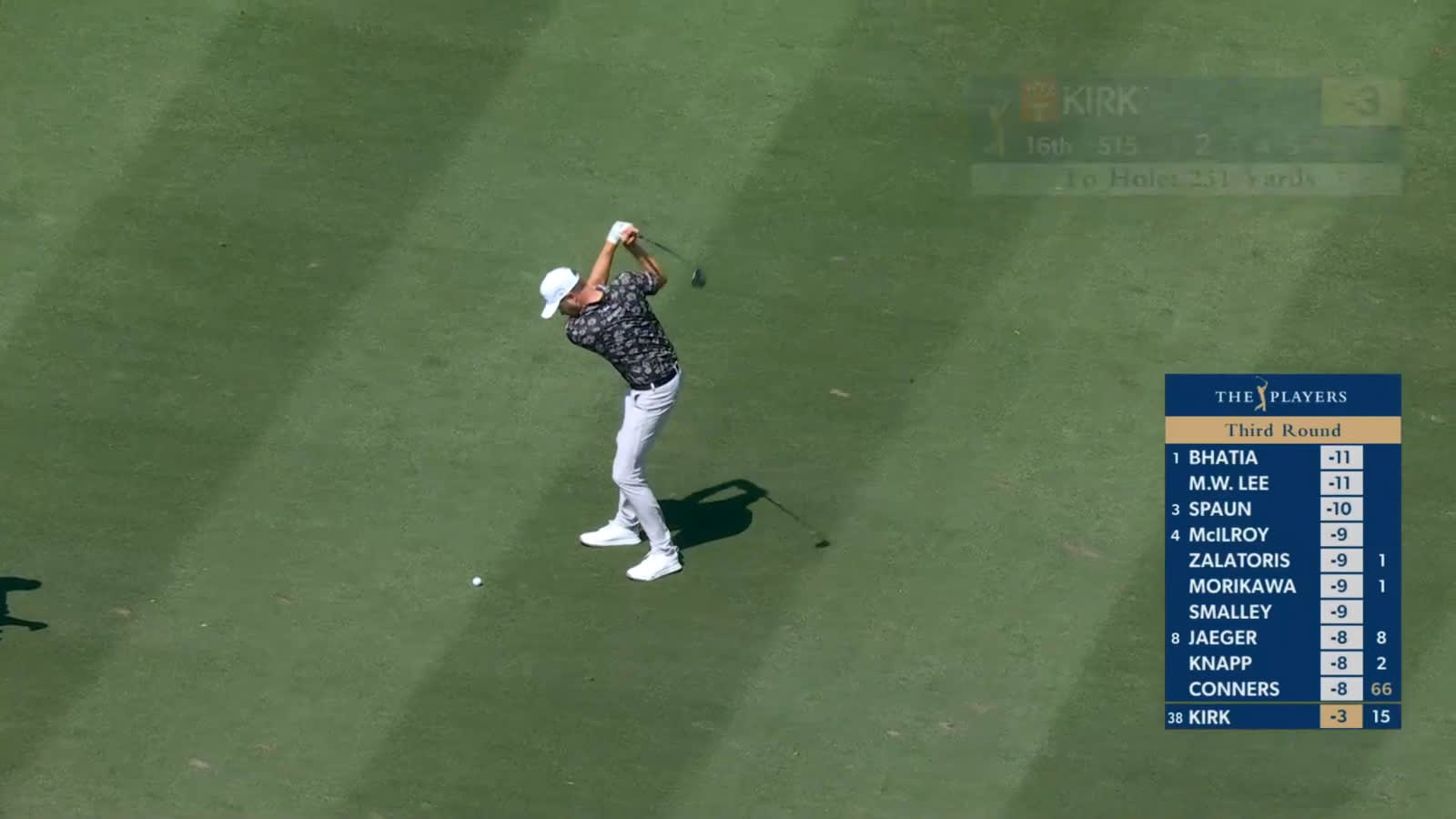 Chris Kirk reaches green in two to set up eagle at THE PLAYERS