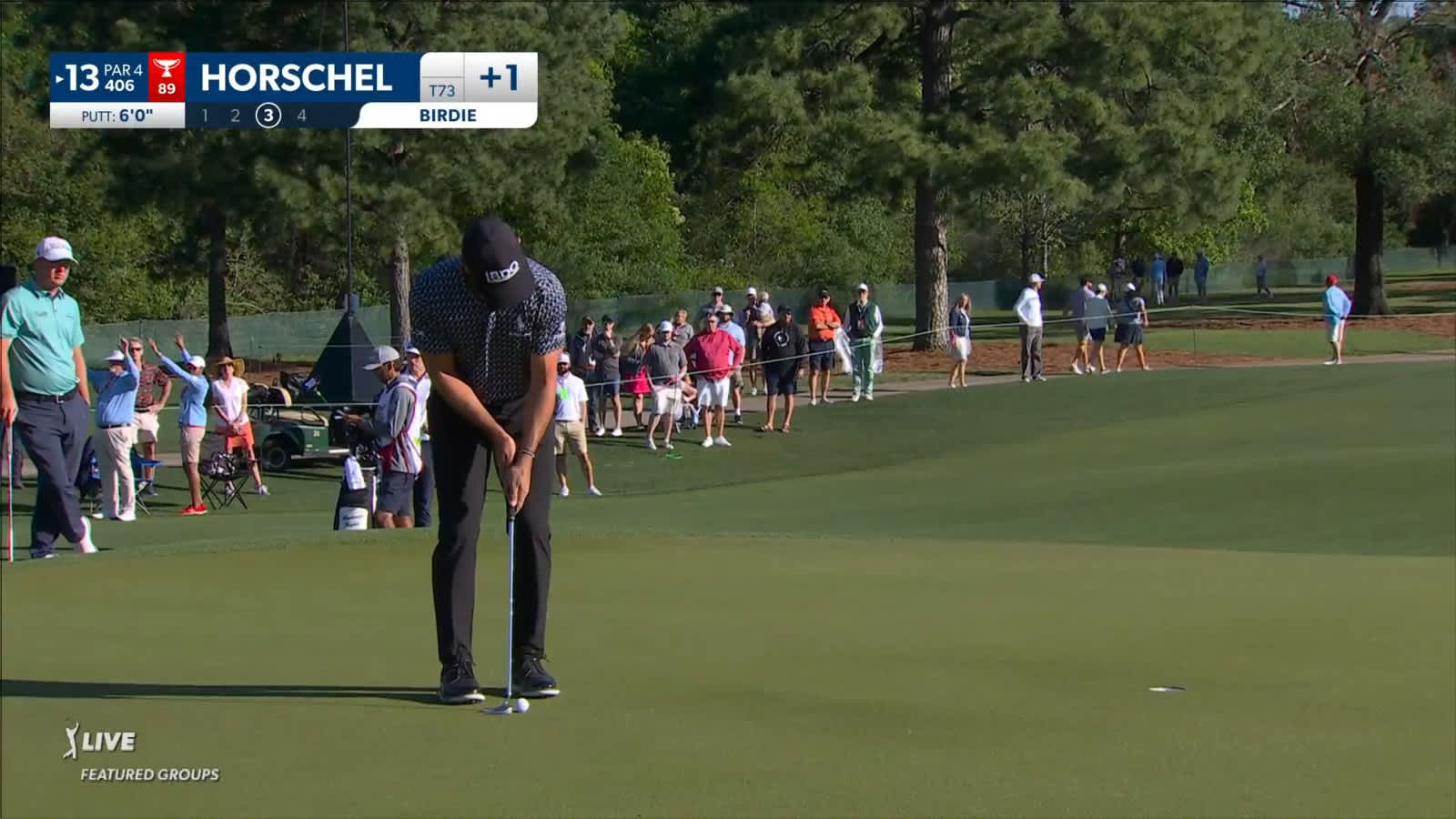Billy Horschel makes birdie on No. 13 at Houston Open