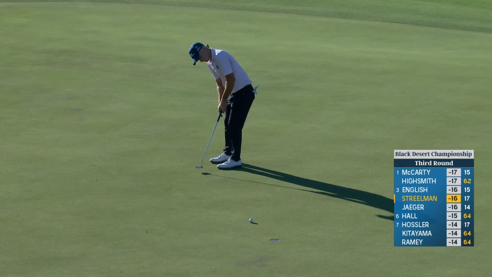 Kevin Streelman sends in 12-footer for birdie at Black Desert