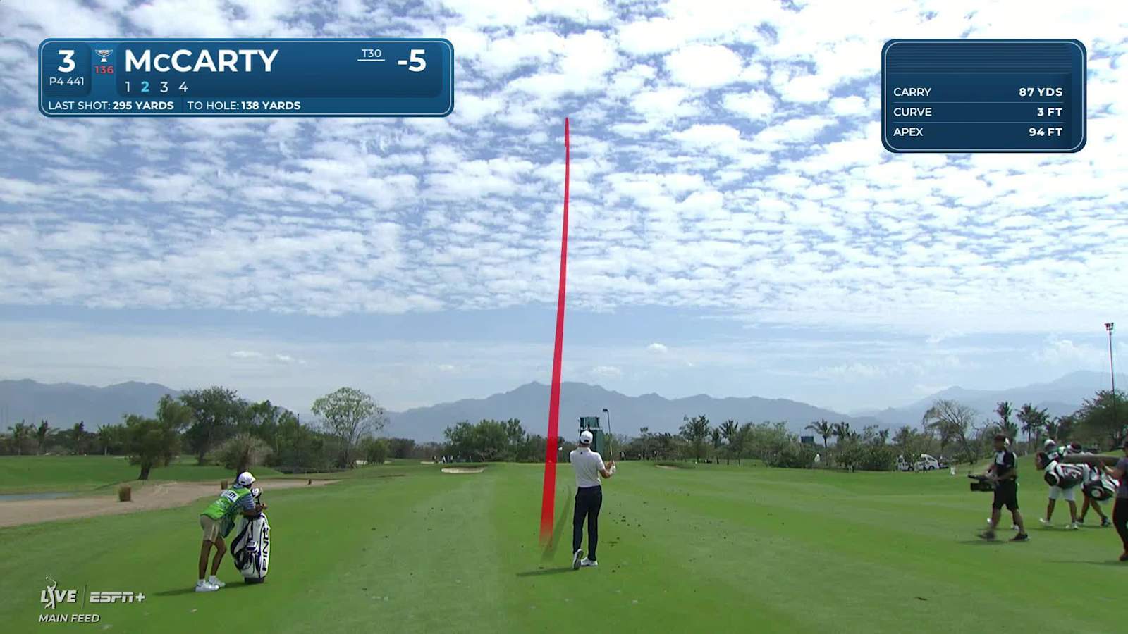 Matt McCarty's approach to 4 feet leads to birdie at Mexico Open