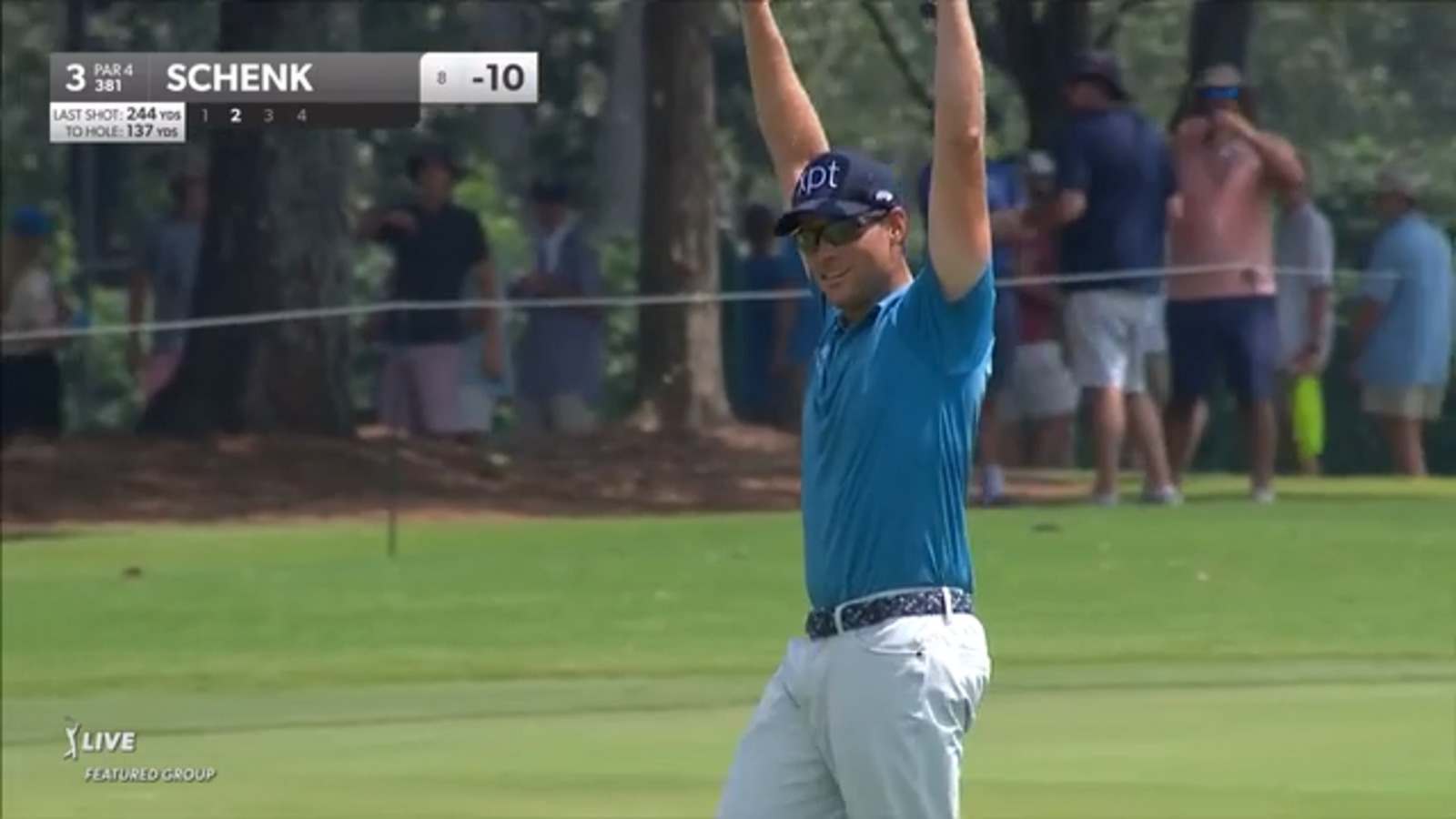 Adam Schenk holes out for eagle from 137-yards at TOUR Championship