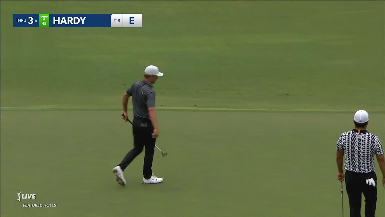 Nick Hardy drains 16-foot birdie at Wyndham