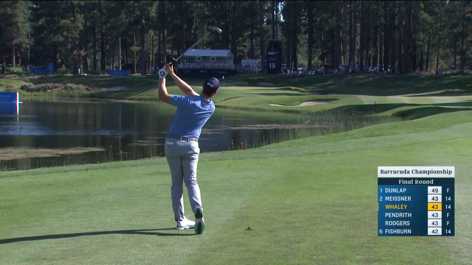 Vince Whaley reaches in two leading to birdie at Barracuda