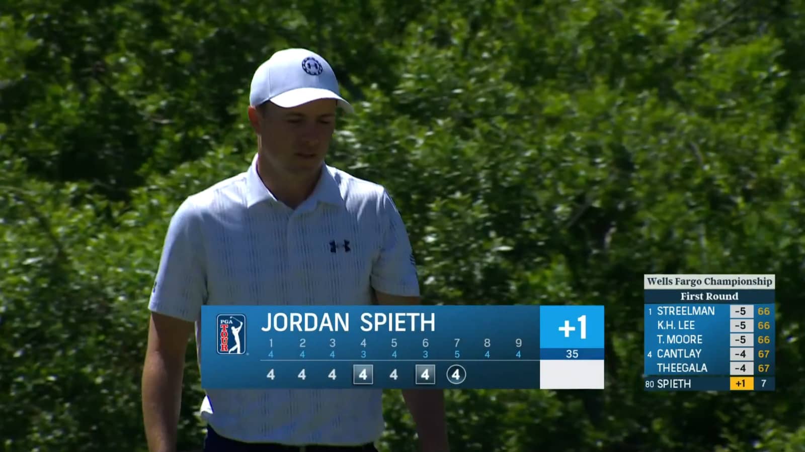 Jordan Spieth makes bounce-back birdie on No. 7 at Wells Fargo