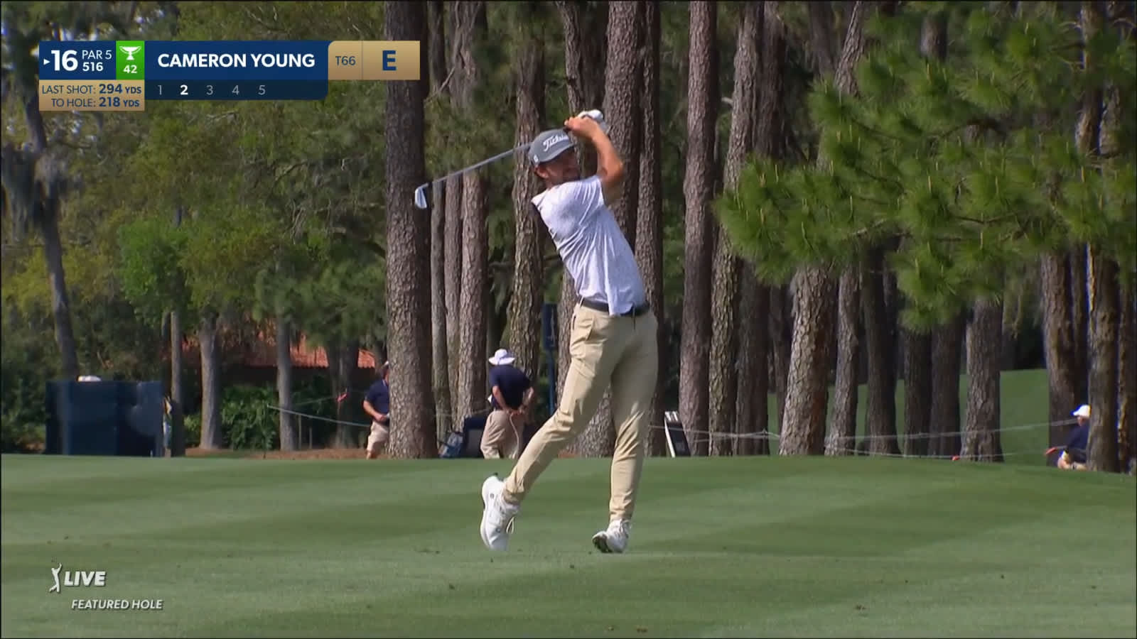 Cameron Young reaches in two and eagles at THE PLAYERS