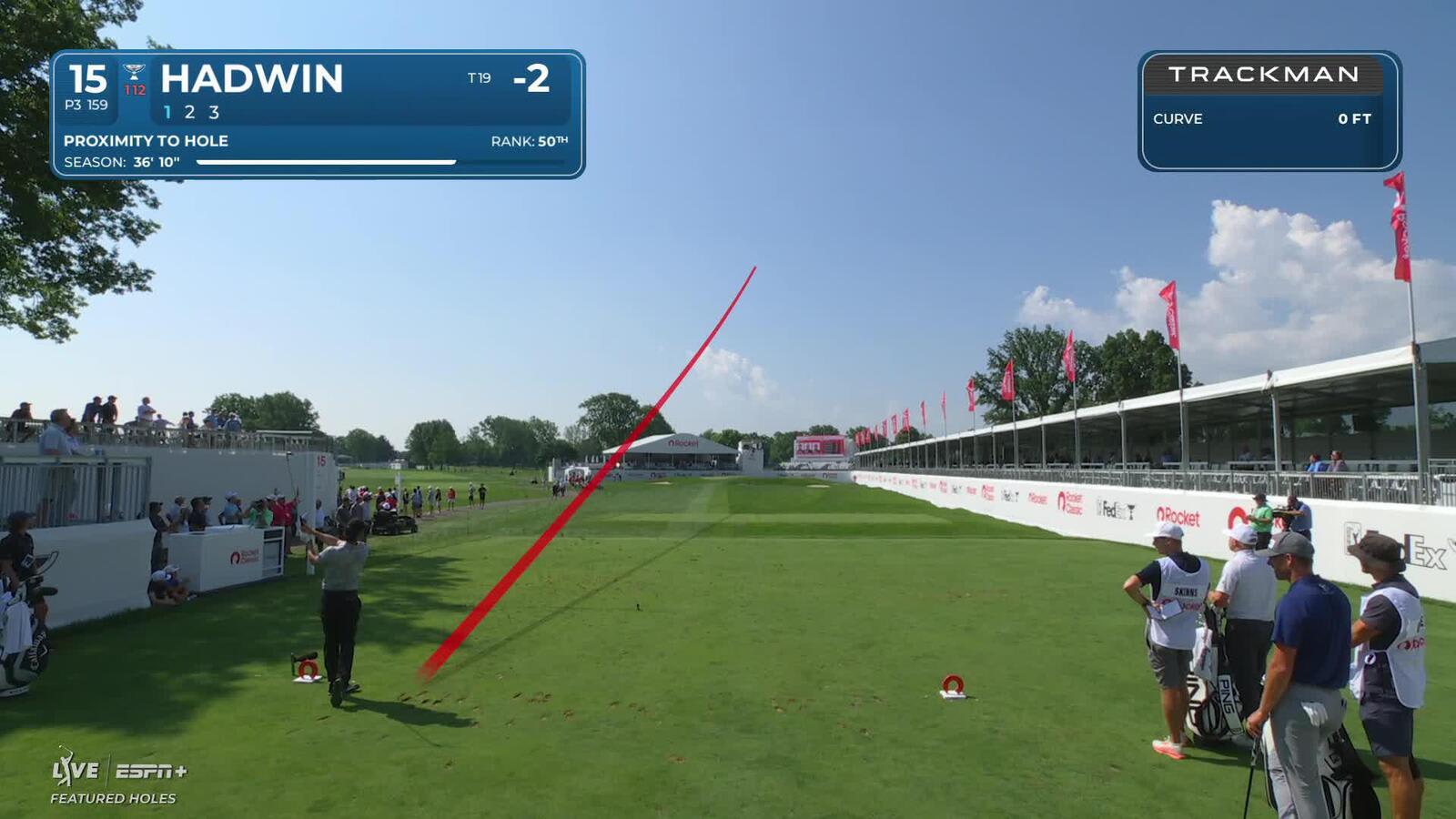 Adam Hadwin makes birdie on No. 15 at Rocket Classic