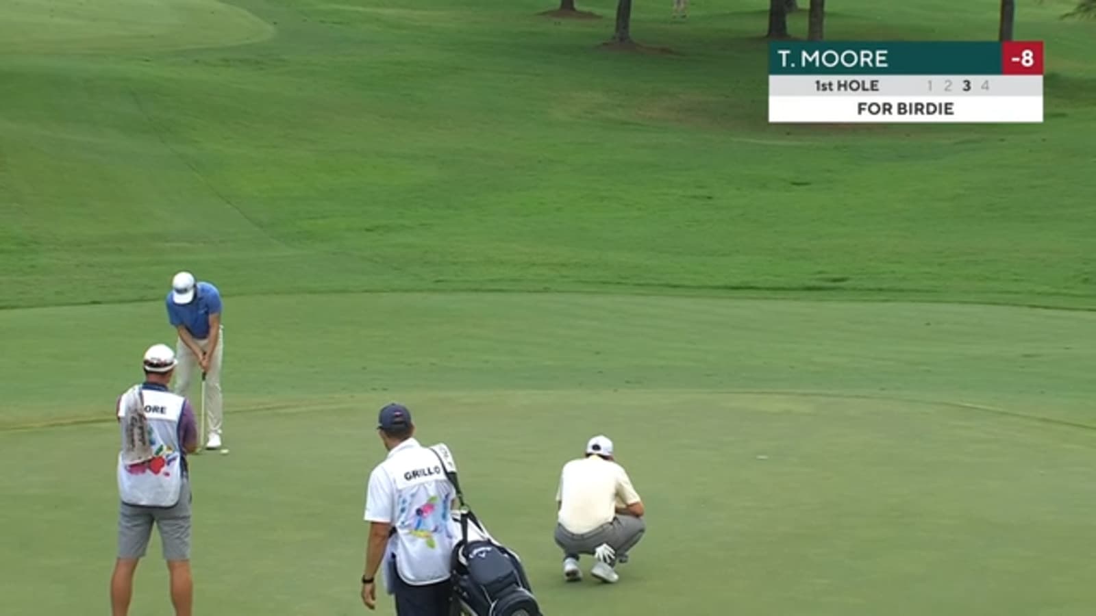 Taylor Moore makes 15-footer for birdie at FedEx St. Jude