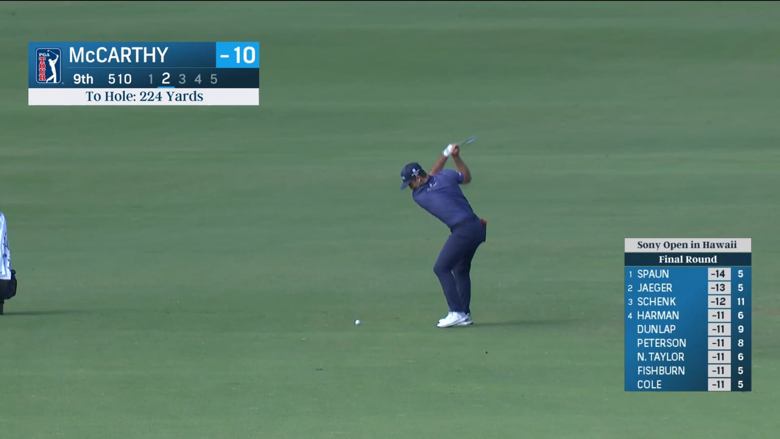 Denny McCarthy delivers beautiful approach shot to set up birdie at Sony Open