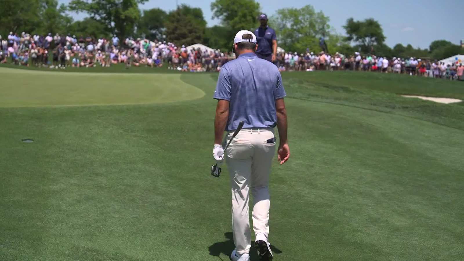 Scottie Scheffler gets up-and-down for birdie on par-5 fifth at THE CJ CUP