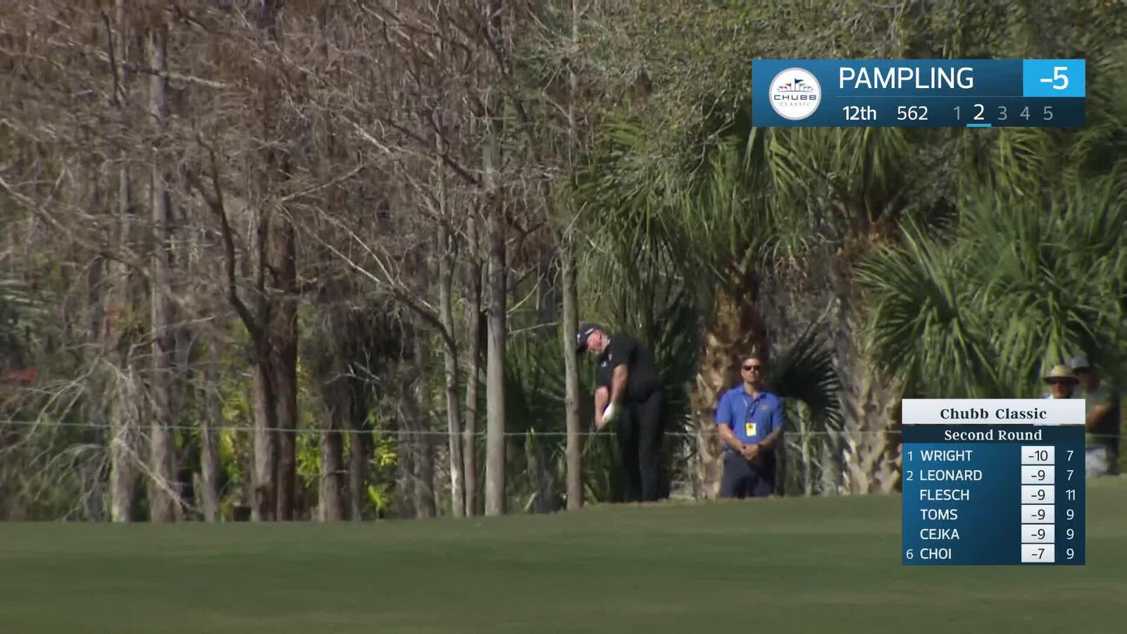Rod Pampling makes birdie on No. 12 at Chubb Classic