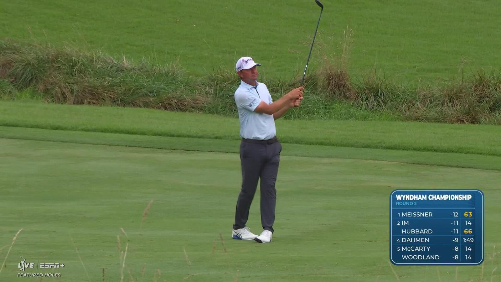Lucas Glover makes birdie on No. 15 at Wyndham