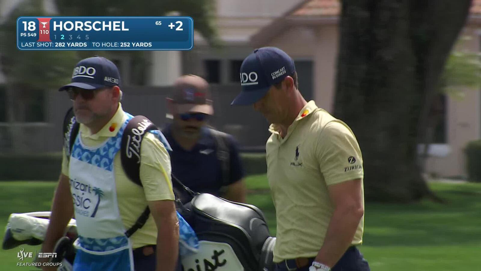 Billy Horschel makes 3-foot birdie putt on No. 18 at Cognizant Classic