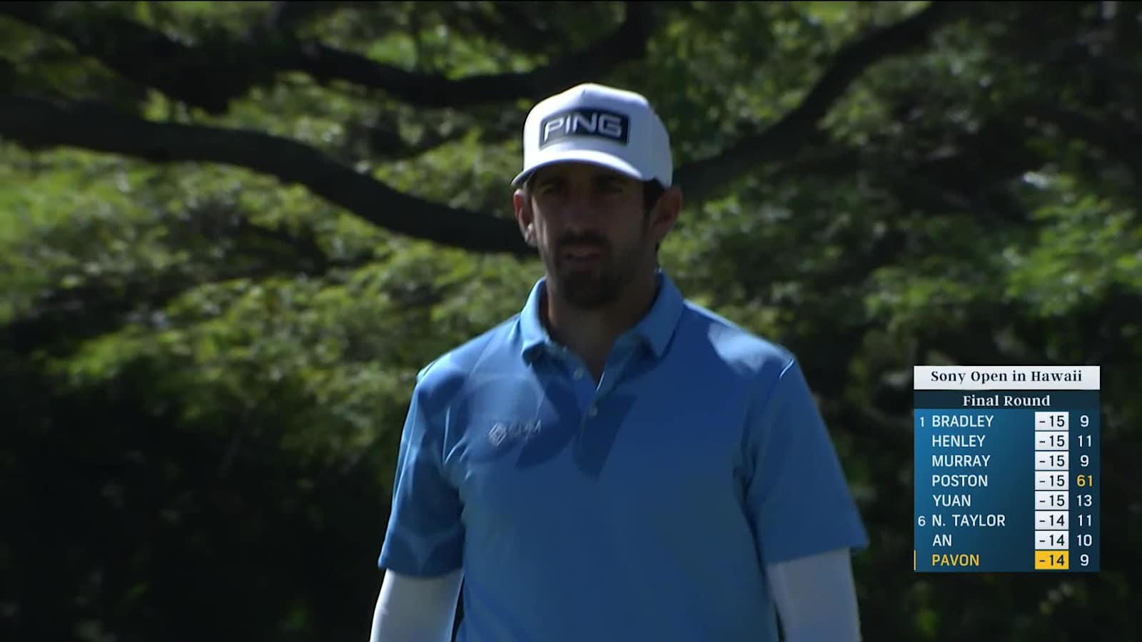 Matthieu Pavon makes birdie on No. 10 at Sony Open