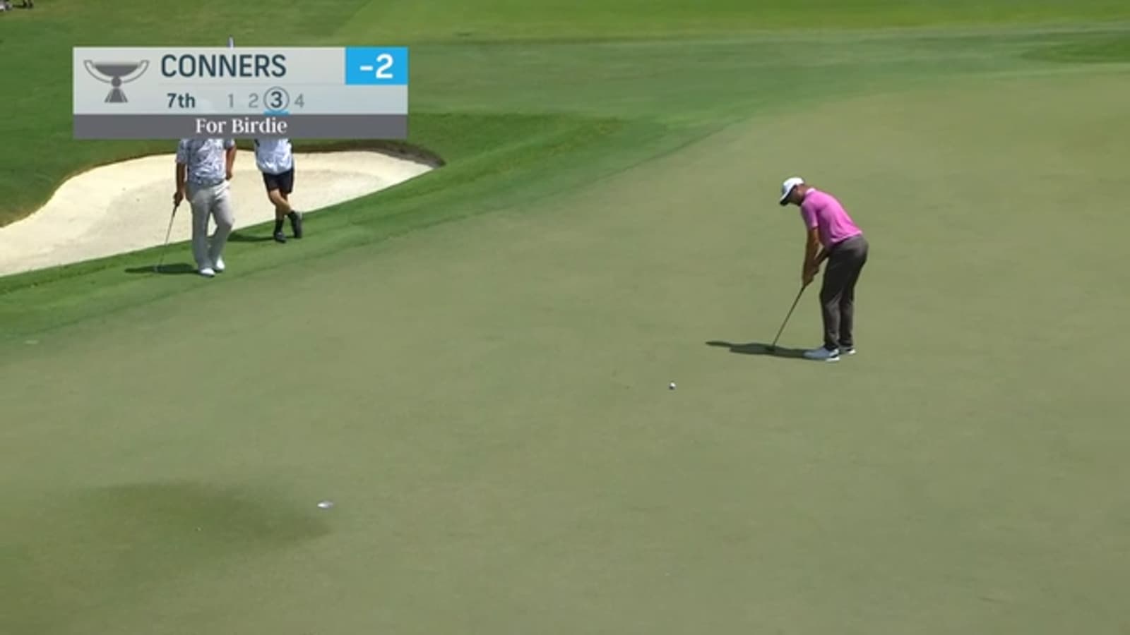 Corey Conners buries 19-footer for birdie at TOUR Championship
