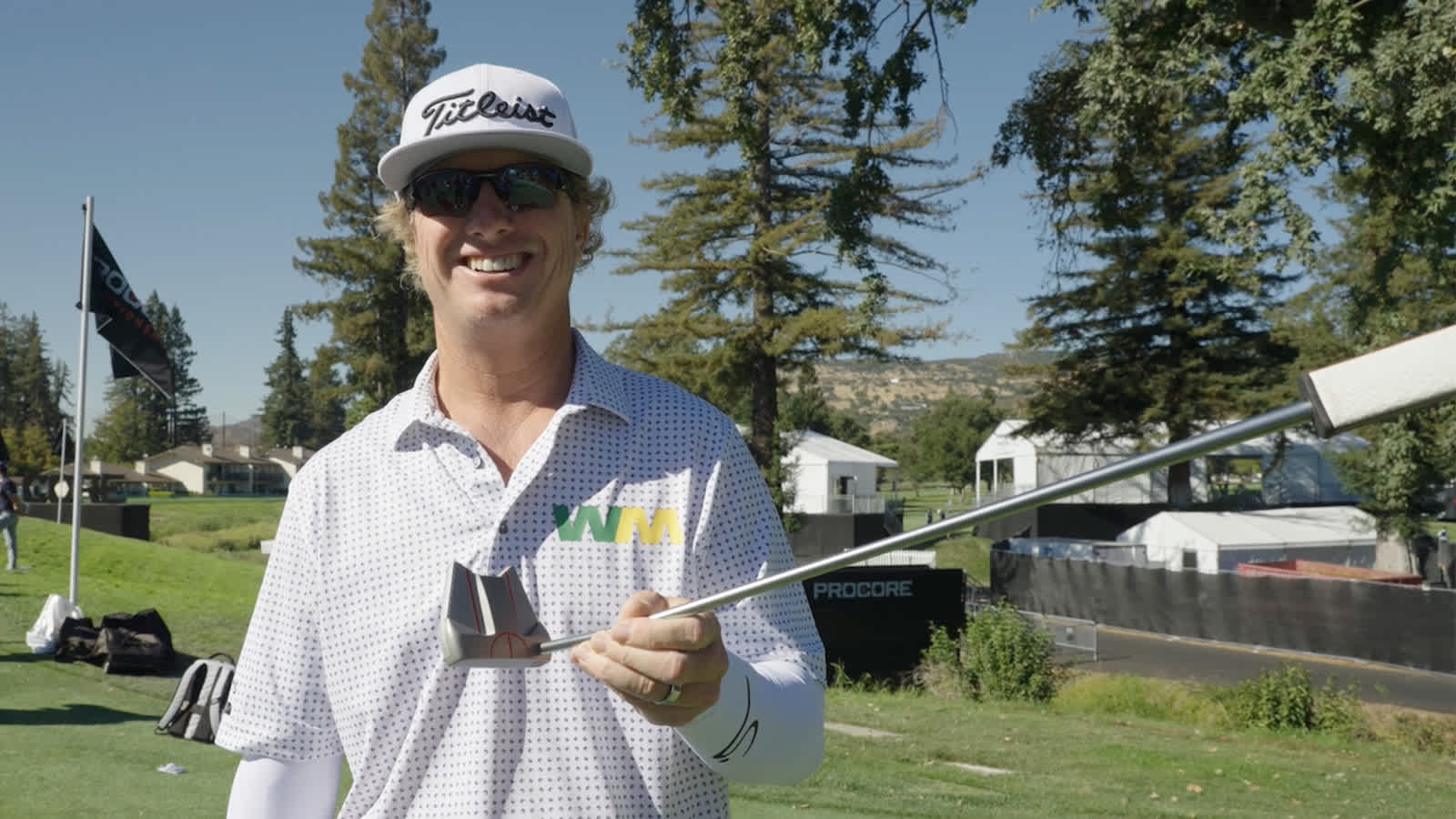 Charley Hoffman’s custom putter at Procore