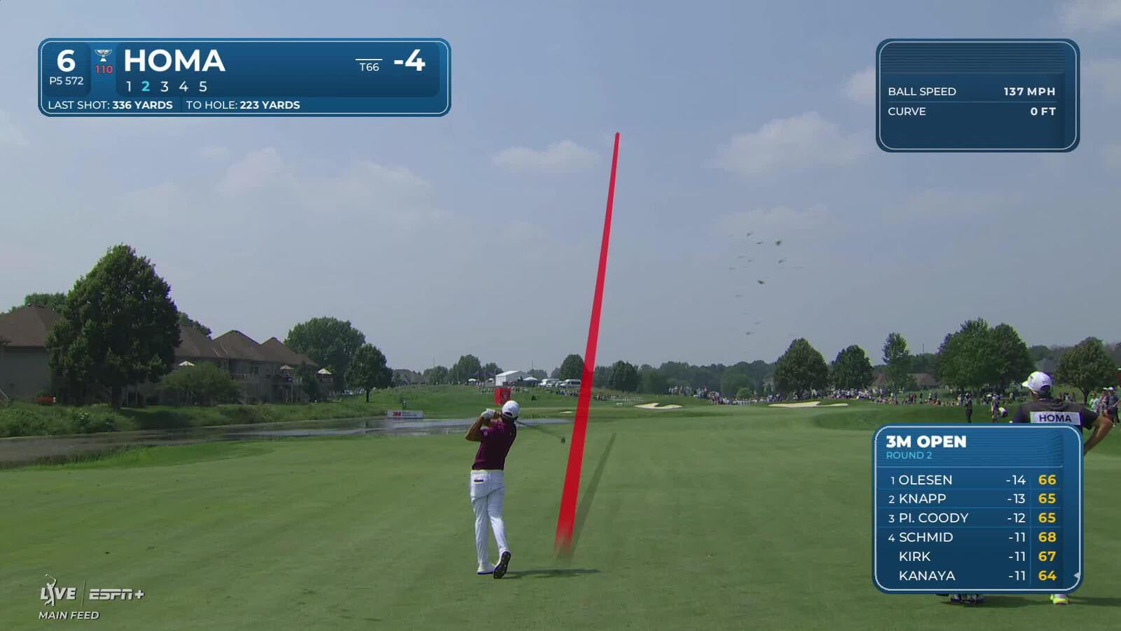 Max Homa makes birdie on No. 6 at 3M Open